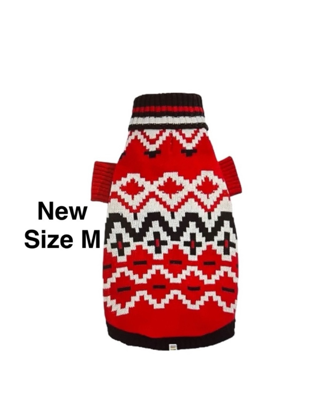 New Maple Leaf by Hudson's Bay Dog
Fair Isle Sweater Size M length 17’⭐️⭐️⭐️⭐️